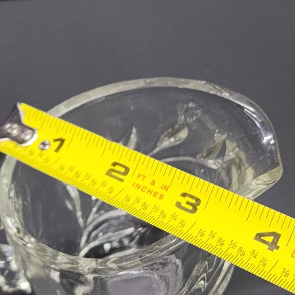 Vintage Indiana Clear Glass Willow Pattern Creamer and Sugar Bowl SET - Picture 11 of 13